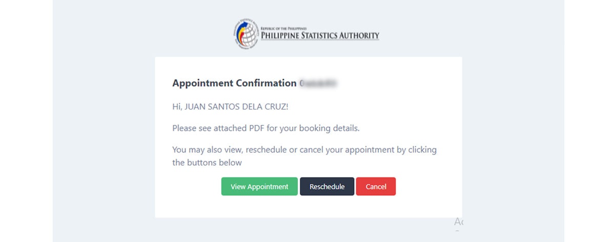 How to reschedule my online appointment at PSA